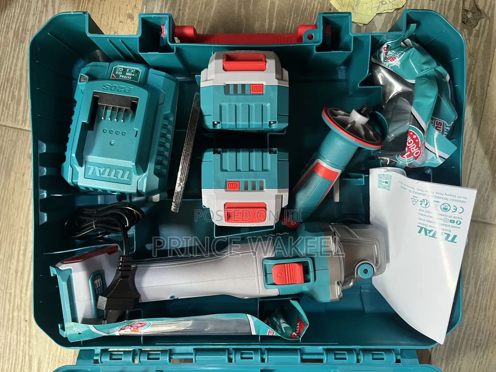 Total 20v Cordless Angle Grinder