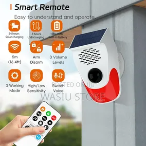 Solar-Powered Motion Sensor Alarm Designed for Outdoor Security