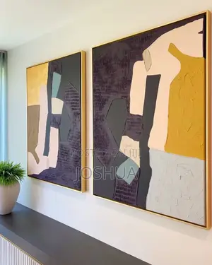 Rough Abstract Oil Canvas Wall Wooden Frames