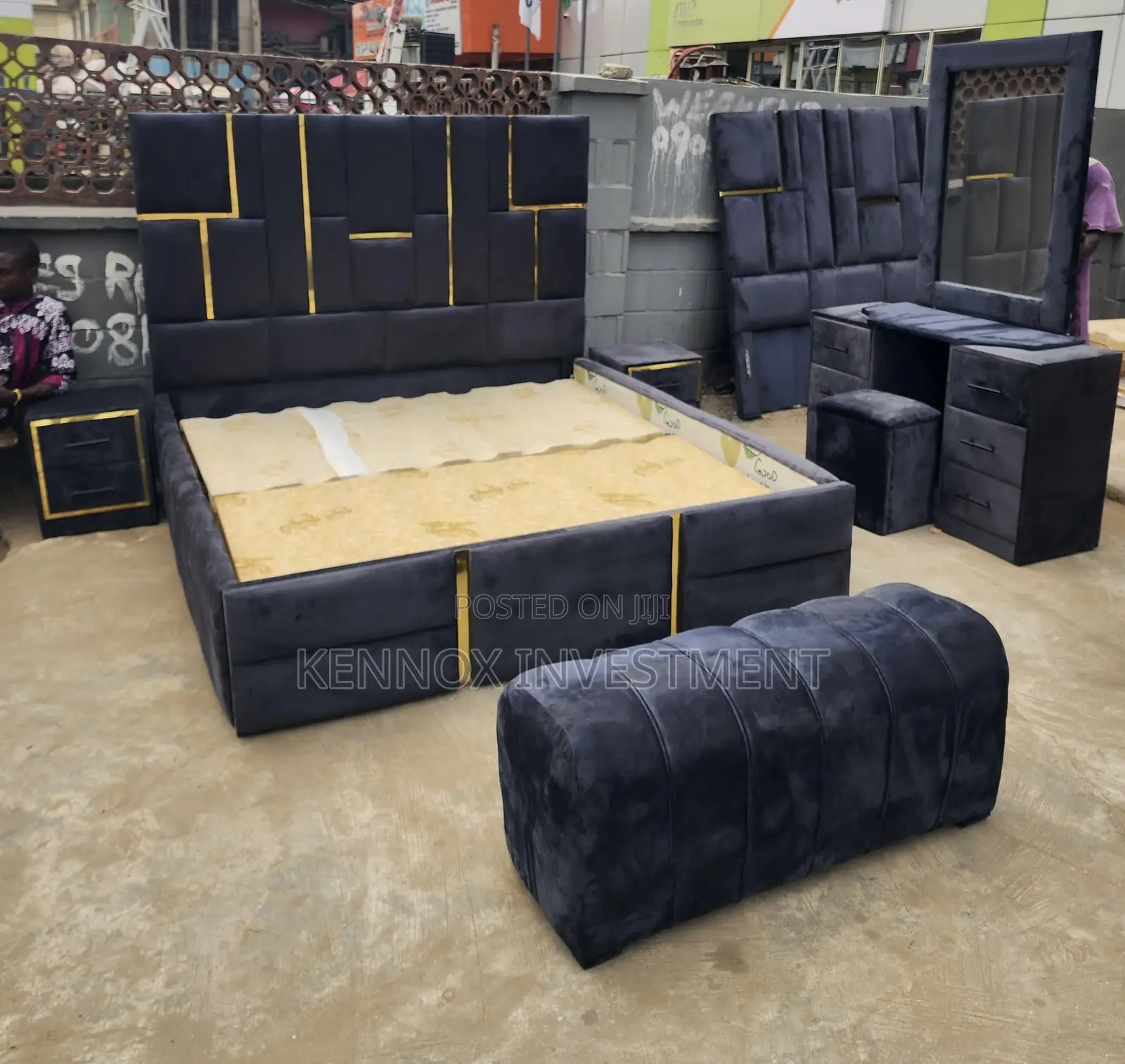 Executive 6 by 6 HDF Complete Set of Bedframe