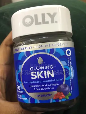 OLLY, Glowing Skin Gummies, Plump Berry, 50 Gummies