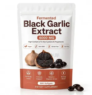 Formented Black Garlic Extract, Orderless Aged Garlic 300 Softgels