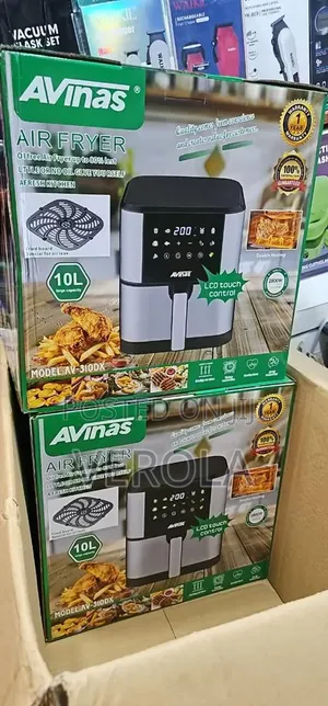 AVINAS AV-310X 10L Air Fryer – 2800W LCD Touch Control, Double Heating