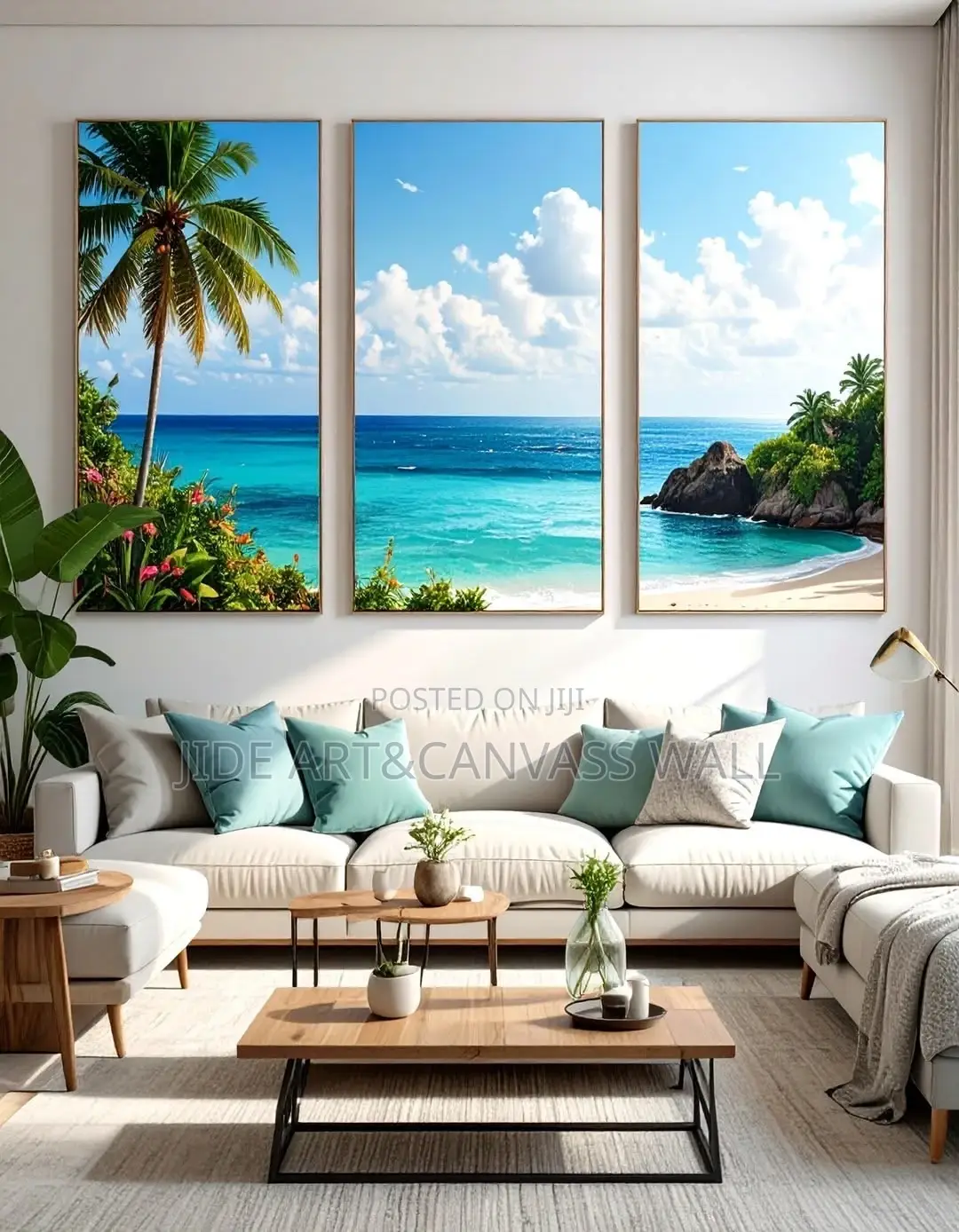 Split Foreign Canvas Art Wooden Wall Frames