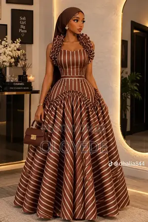 Long Gown in a Thick and Breathable Fabric