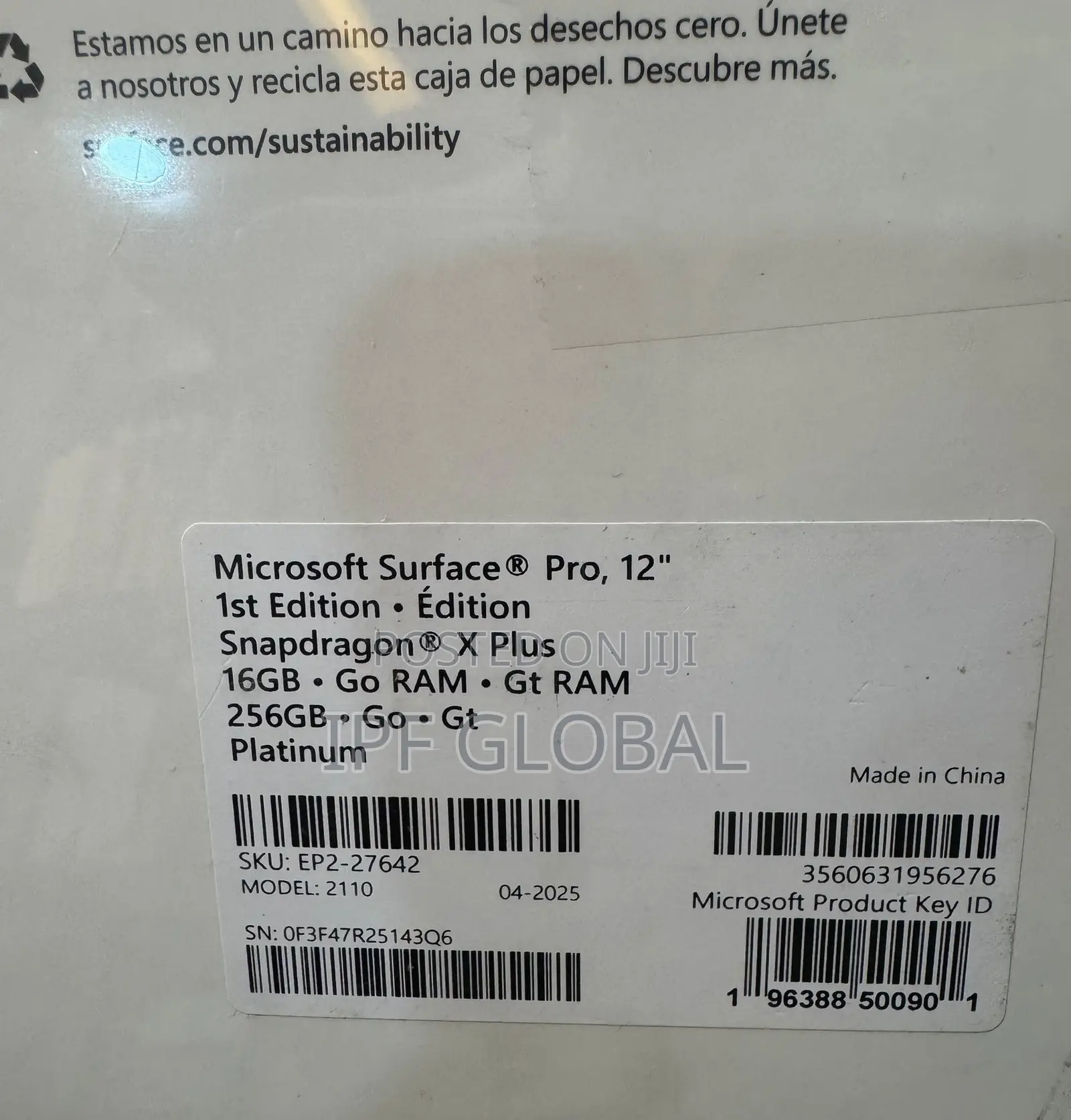New Microsoft Surface Pro (2017) 16GB Qualcomm Snapdragon X Plus 256GB