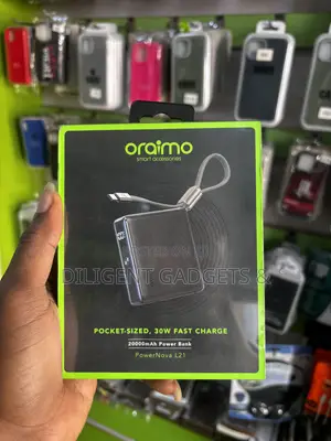 Oraimo Power Nova L21 20,000mah 30w Fast Charging Power Bank 
