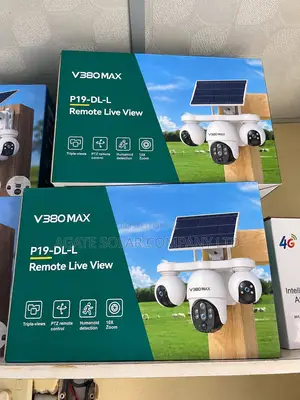 V380 Max 6mp 3-Lens Solar PTZ Camera