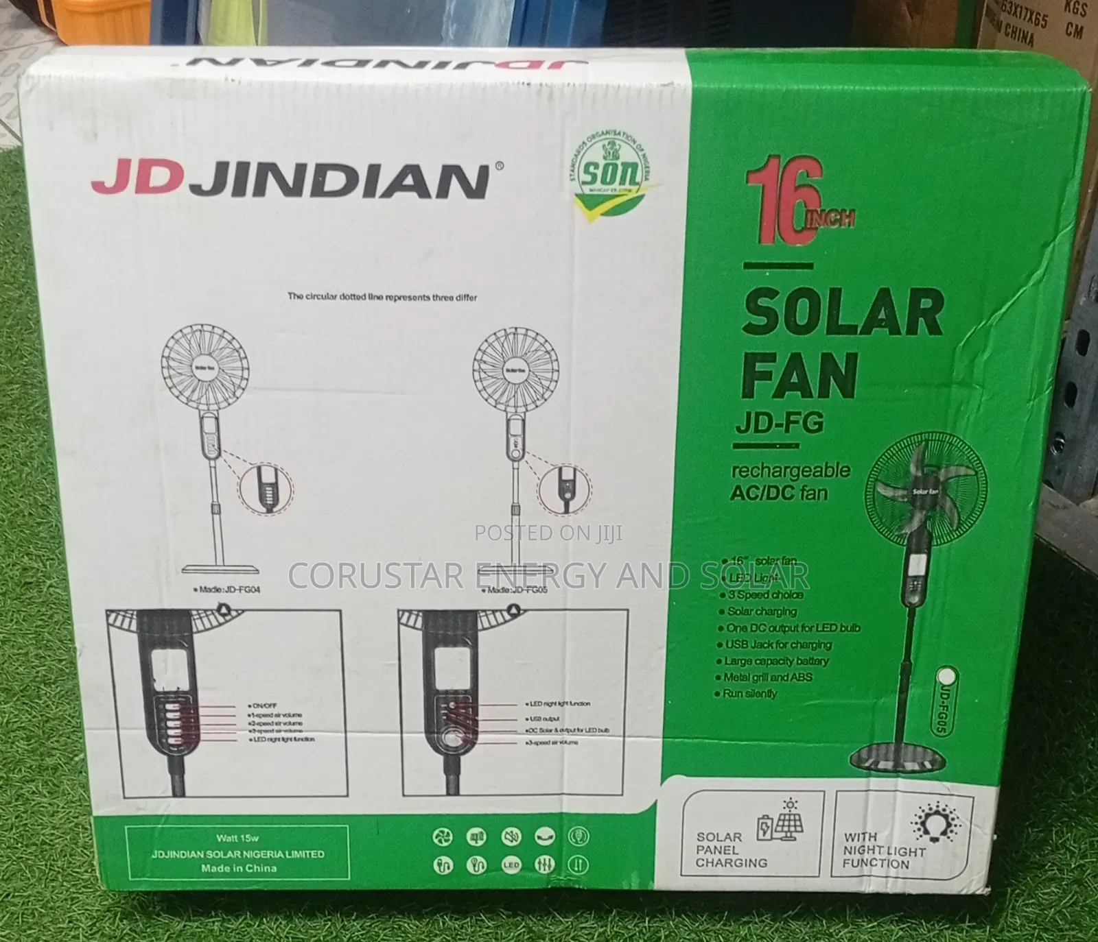 Jdjindian Solar Fan