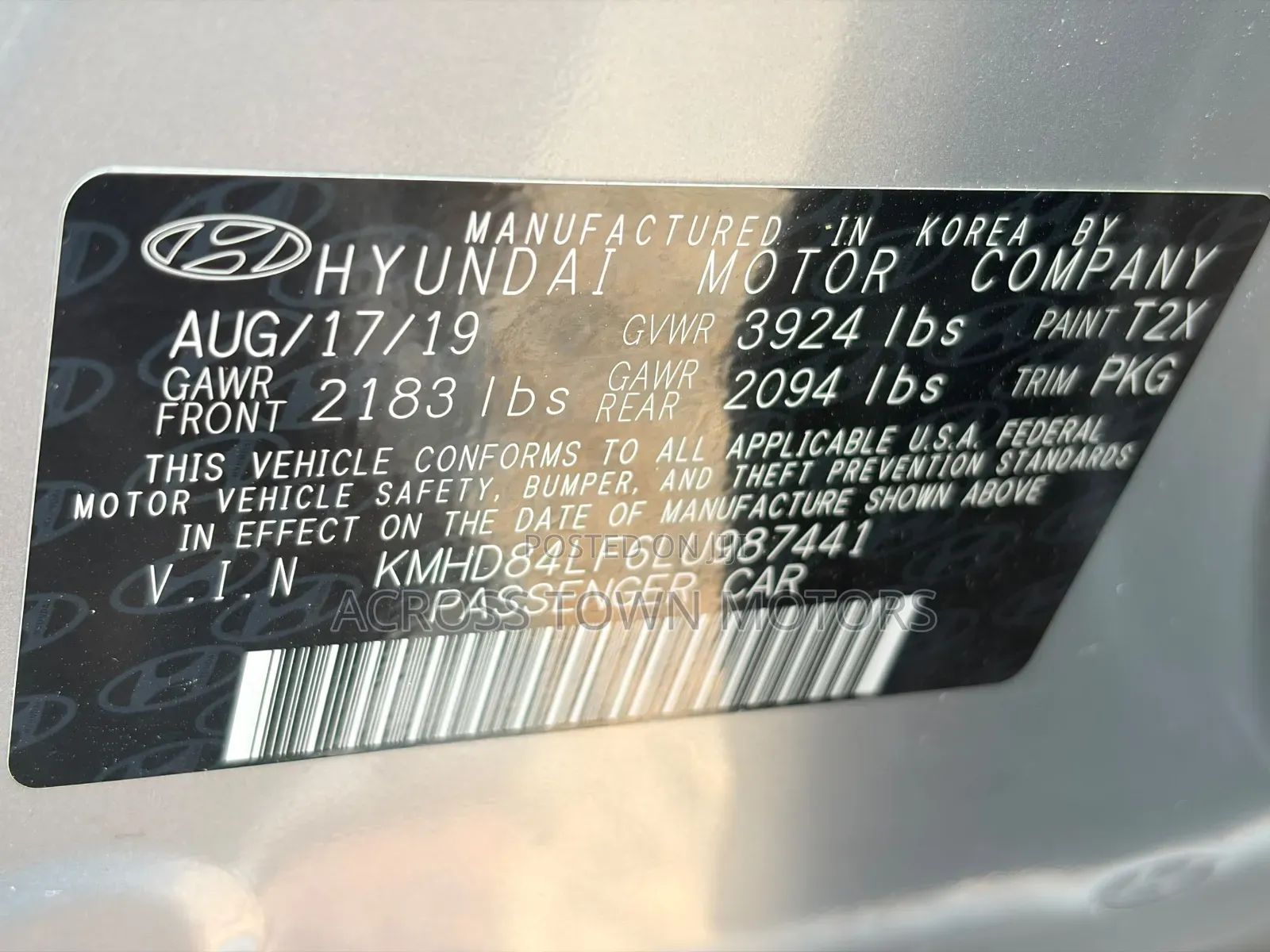 Hyundai Elantra 2019 Silver