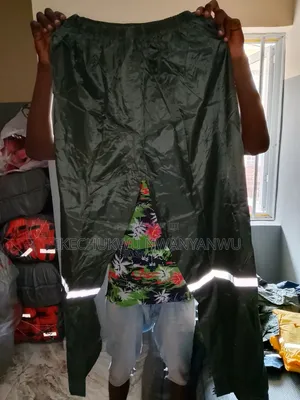 Reflective Green Raincoat Jacket and Trousers