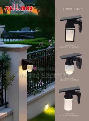 Solar LED Wall Light – Outdoor Waterproof Security Garden Lamp