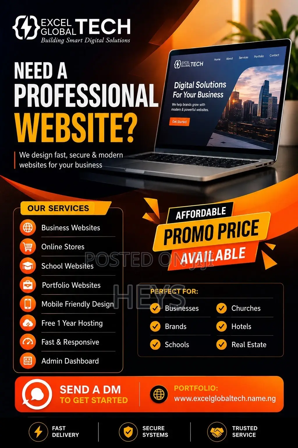 Professional Business Website Design - Affordable Mobile Friendly