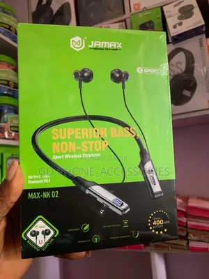 JAMAX MAX-NK 02 Wireless Neckband Earphones - 72 Hours Playtime LED