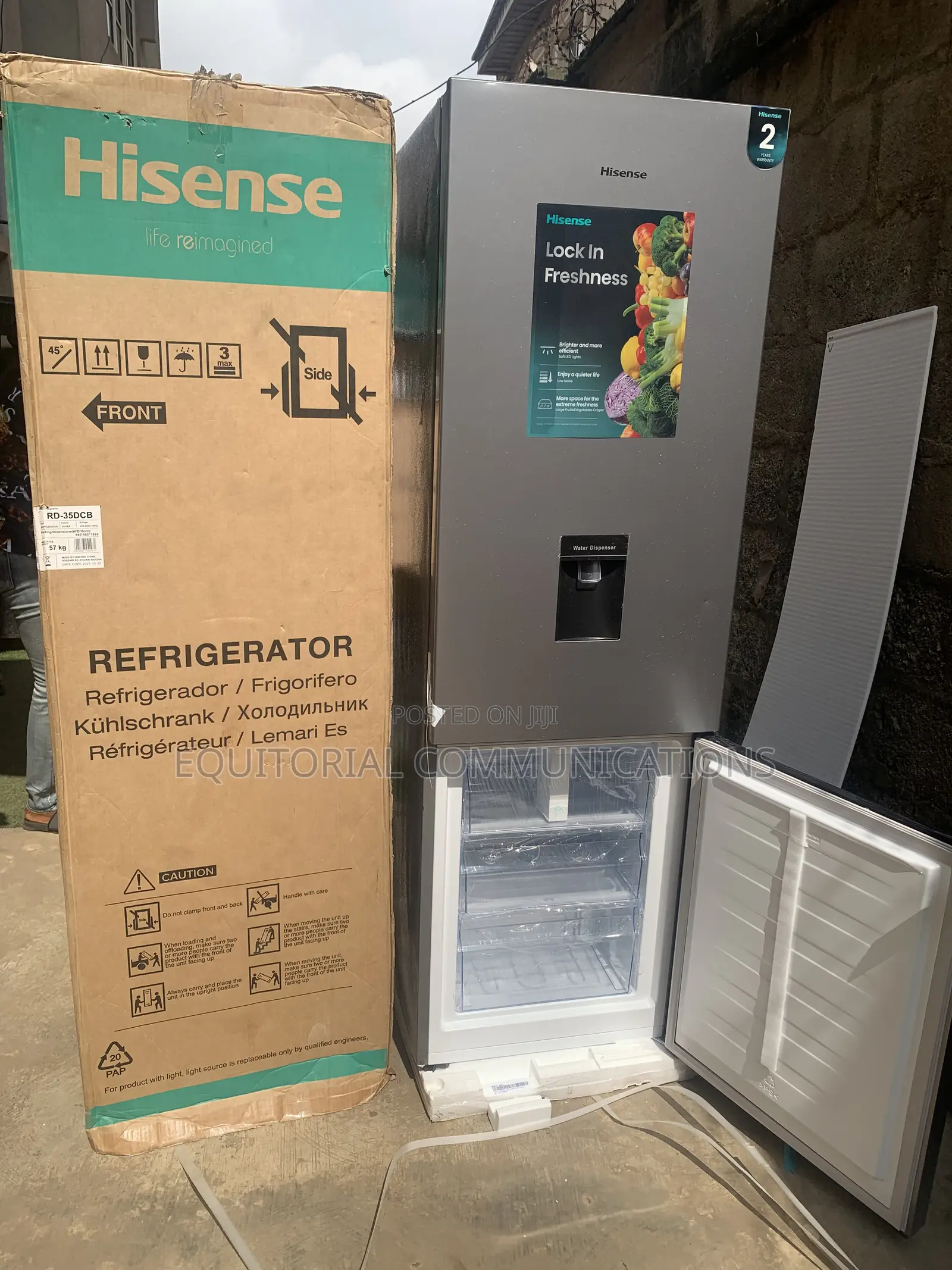 Hisense 35DCB 264L Advanced Cooling Refrigerator With Water Dispenser