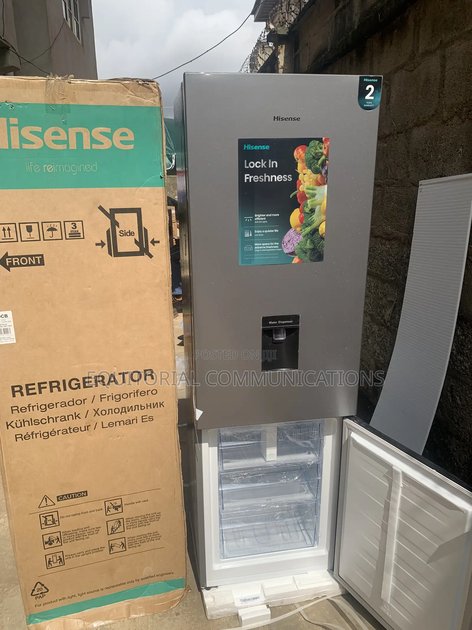 Hisense 35DCB 264L Elegant Refrigerator With Water Dispenser