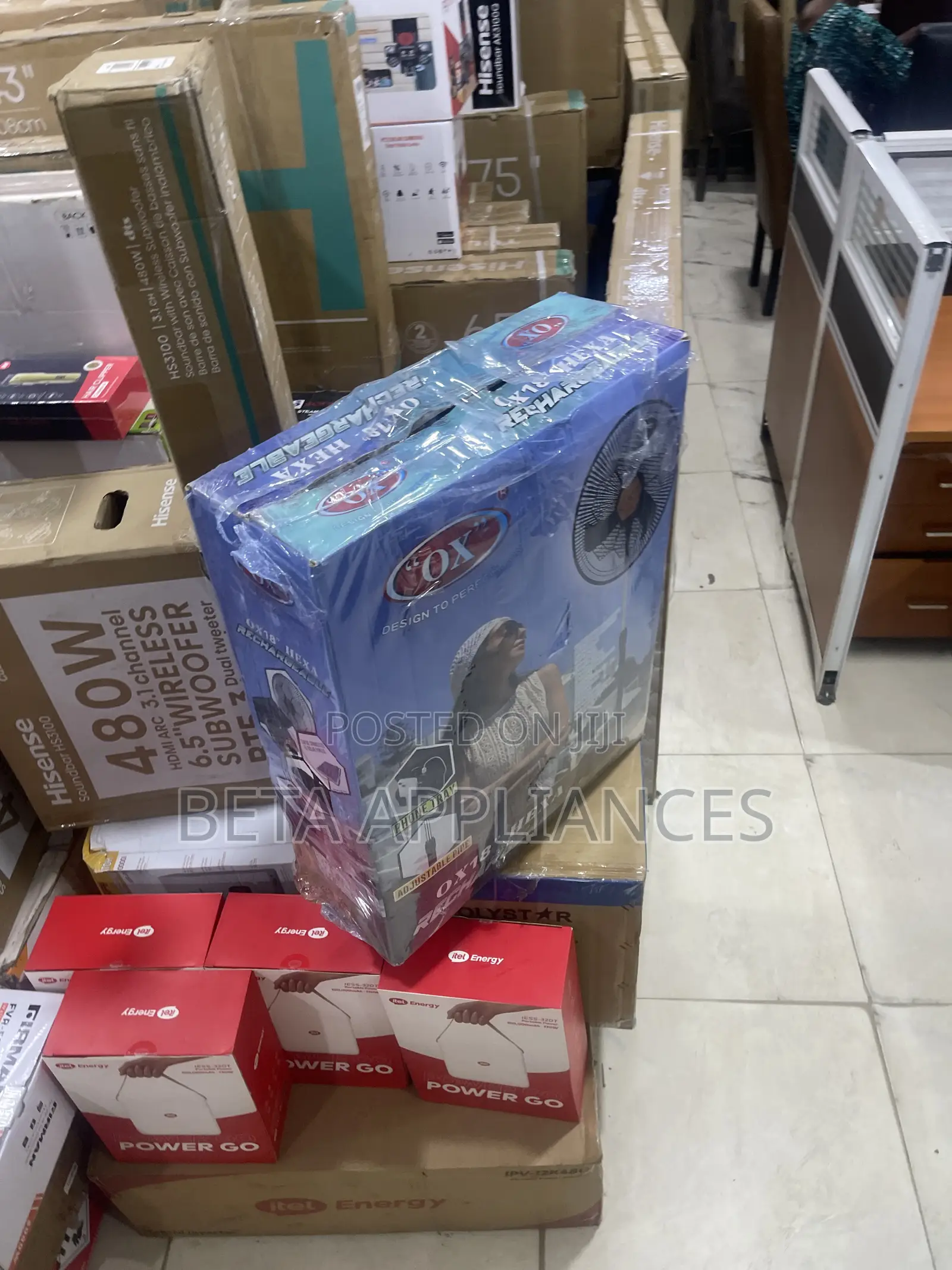 OX Hexa Portable Rechargeable Fan