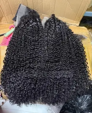 Available Jerry Curl Wig High Quality Blend Natural Full Frontal