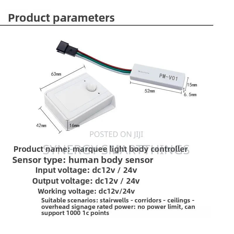 Tuya Wireless Motion Sensor LED Strip Controller