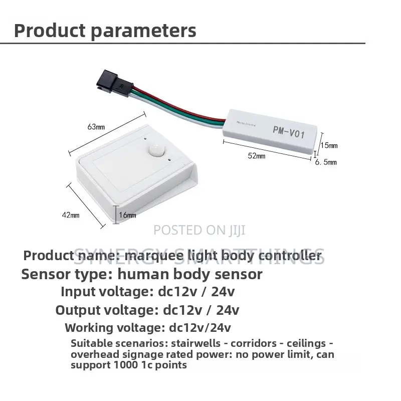 Tuya Wireless Motion Sensor LED Strip Controller