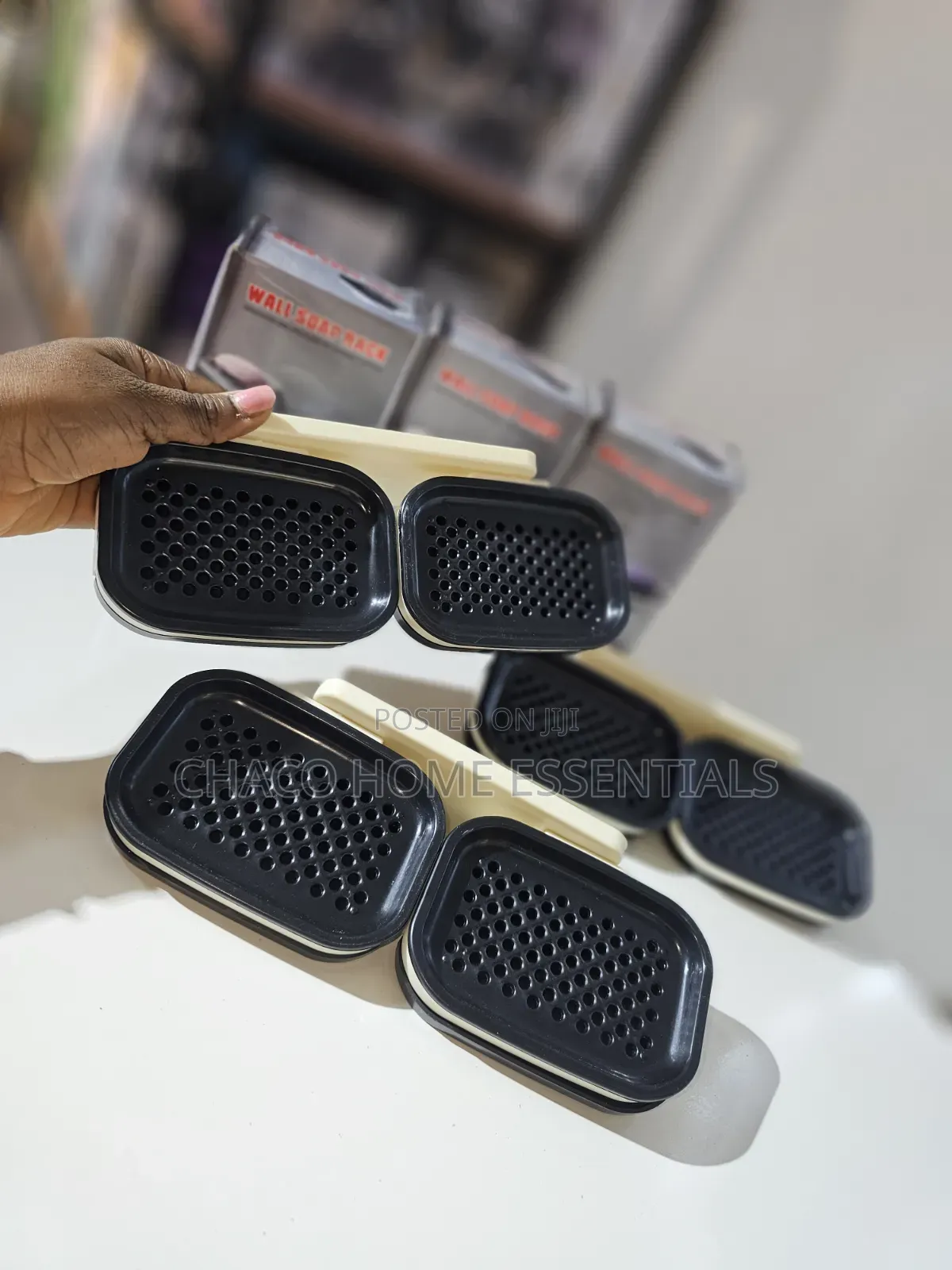 2-Layer Adhesive Wall Soap Dish Holder