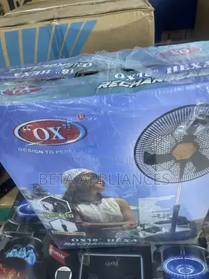 OX Hexa Portable Fan With Rechargeable Battery