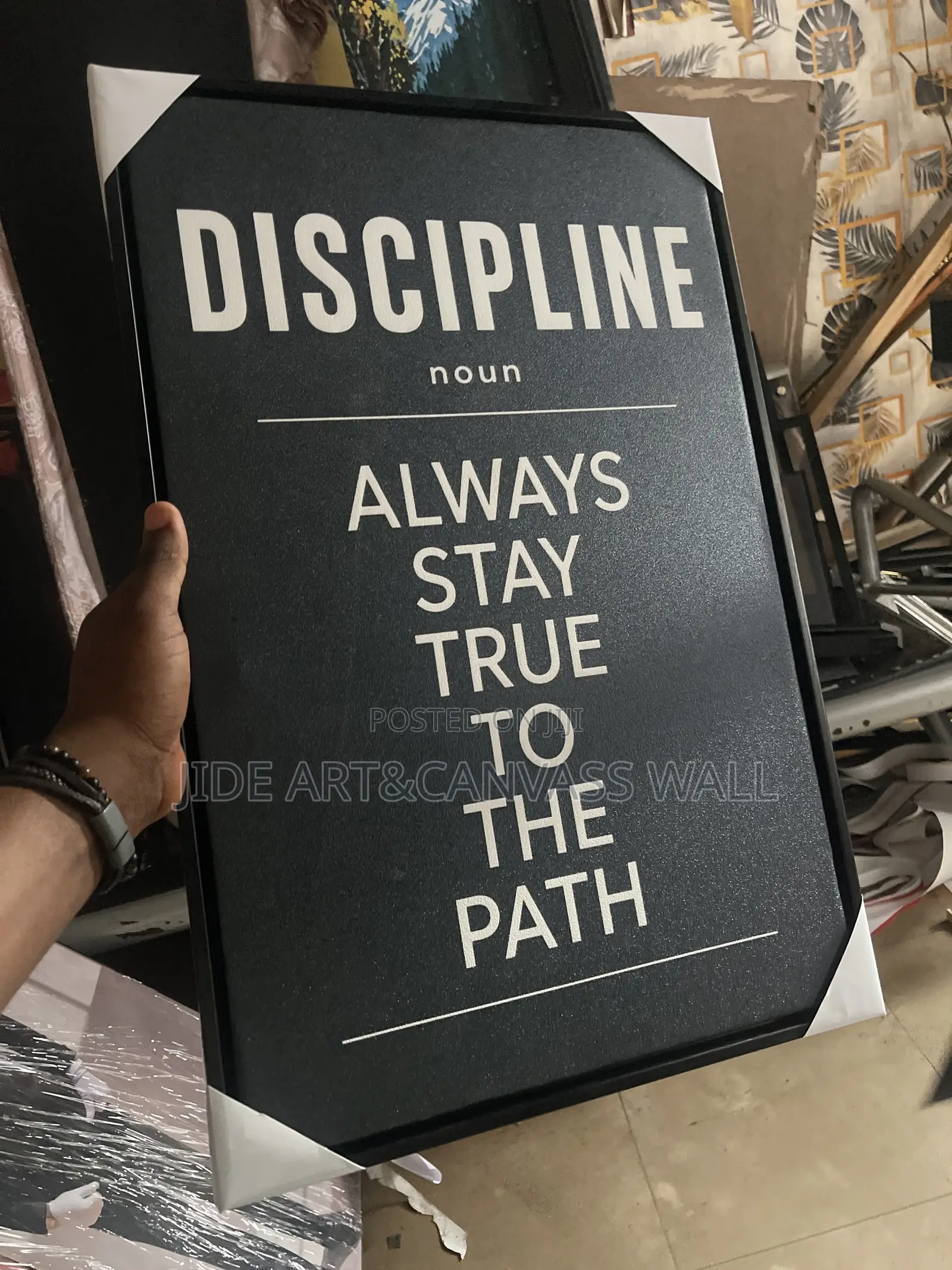 Wall Canvass Write Ups Frame