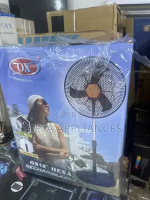 OX Hexa Rechargeable Table Fan