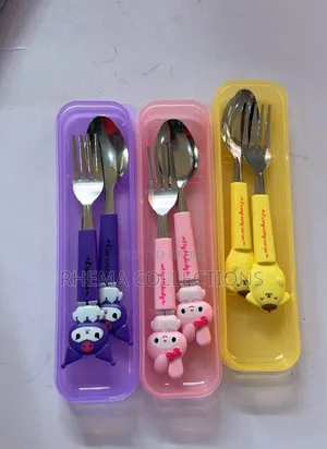 Cartoon Student Cutlery Set
