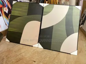 Abstract Wall Canvass Artwork Wooden Frame