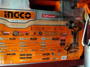 INGCO 152pcs Cordless Impact Wrench Tool Set 20V