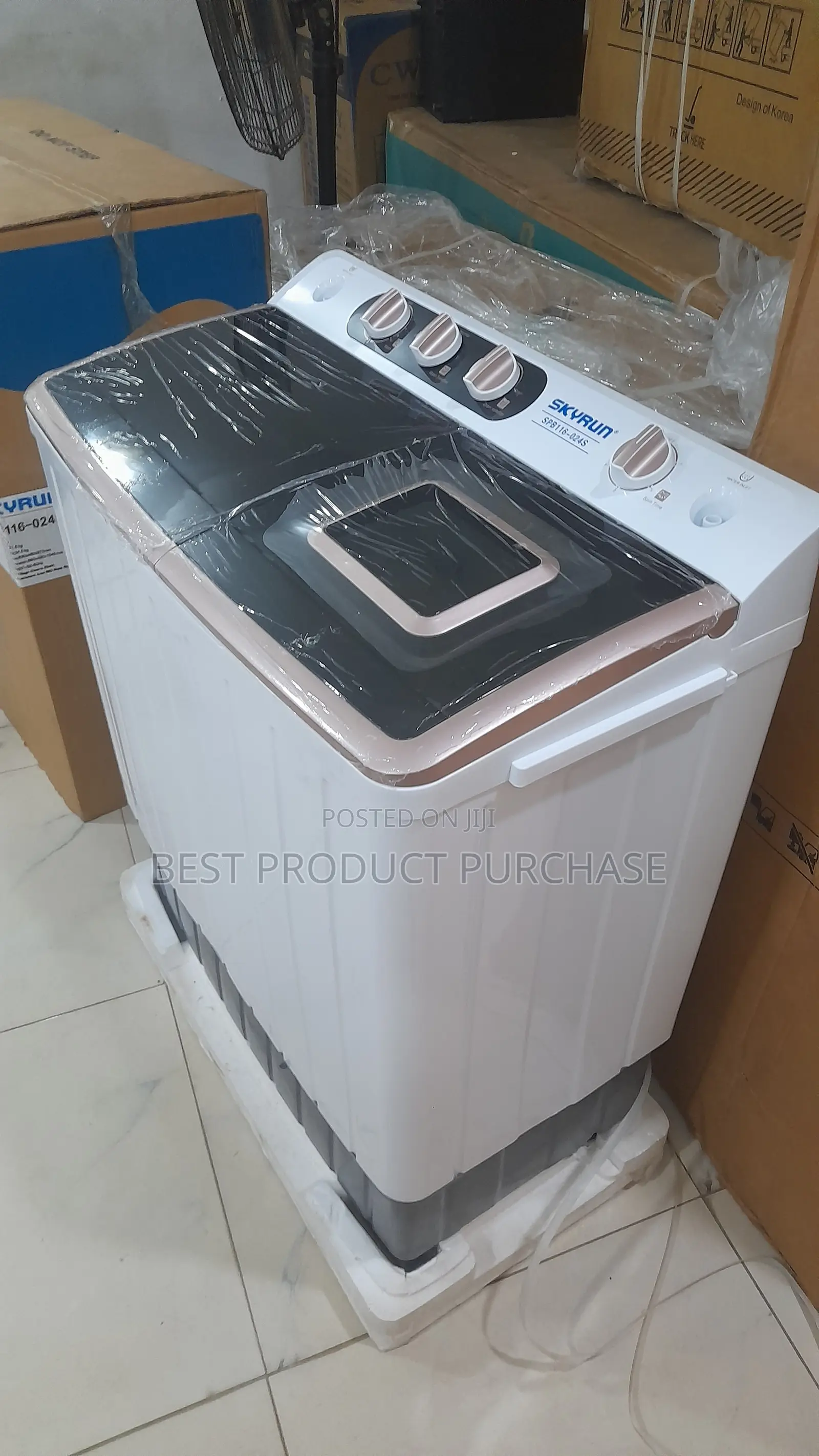 Simultaneous Wash Spin Skyrun SPB116-024S Top Load Washer
