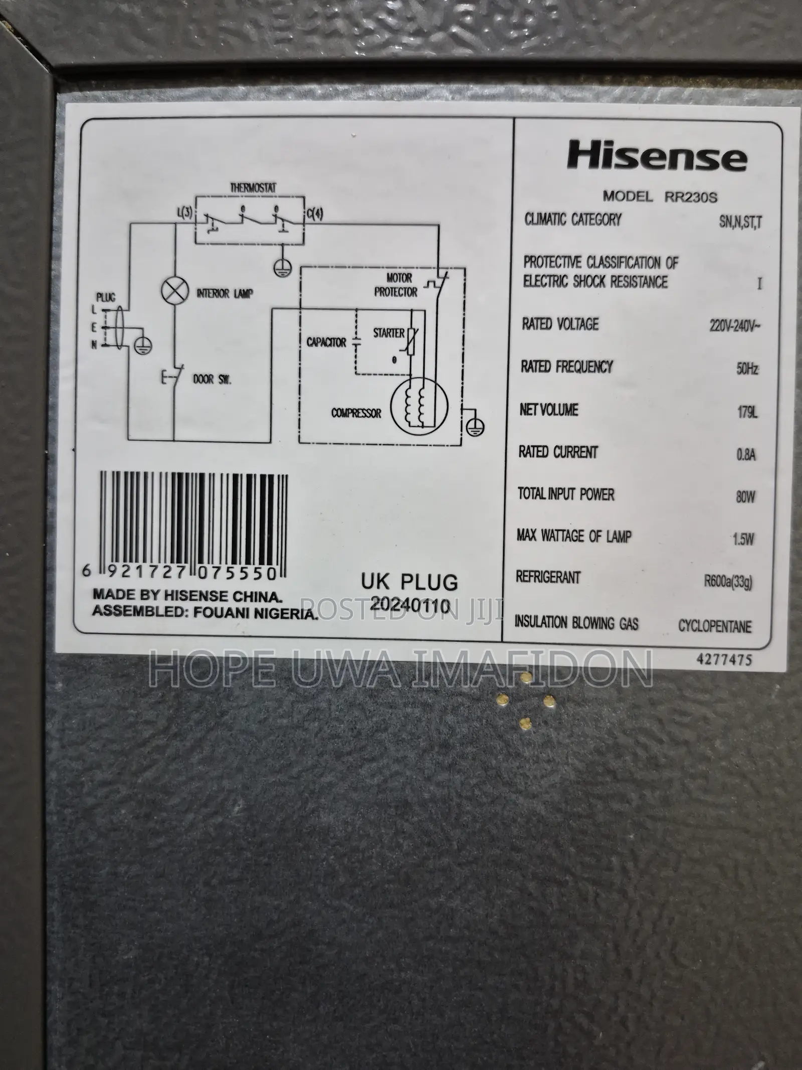 Hisense Fridge