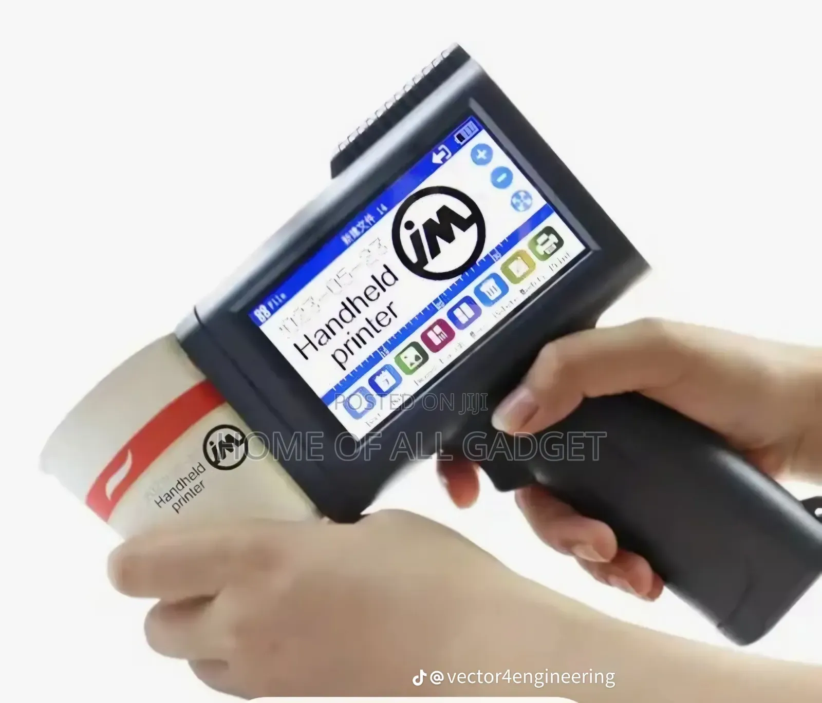 Printer Being Used to Print Text, Barcodes, and Dates With Free Ink