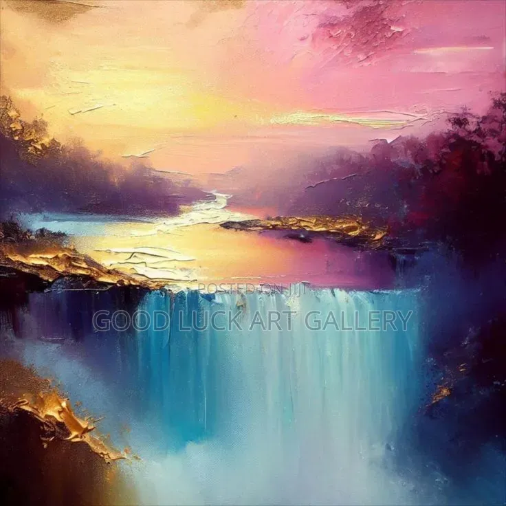 Waterfall Modern Abstract