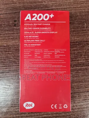 New Itel A200+ 64 GB Blue