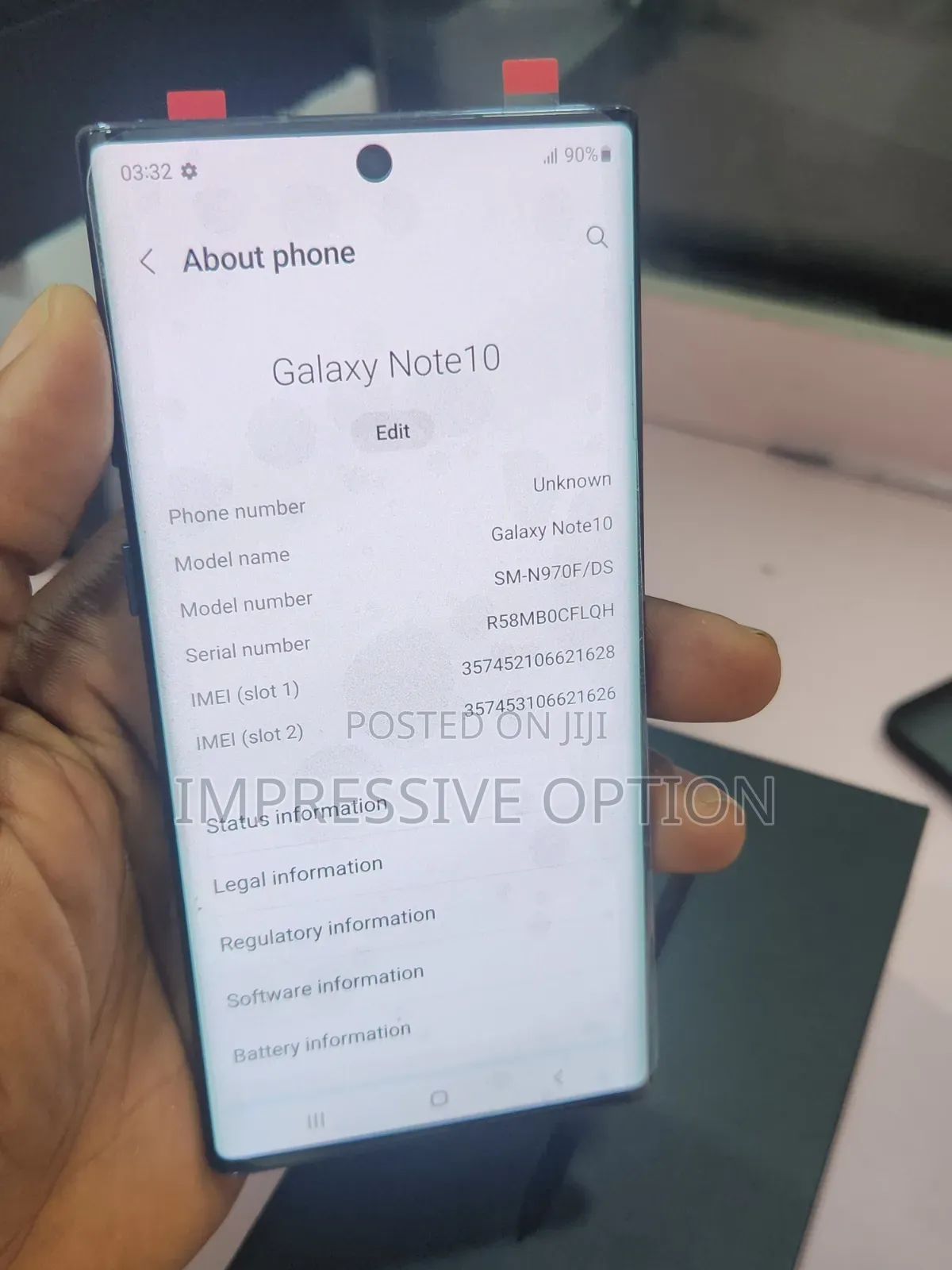 Samsung Galaxy Note 10 5G 256 GB Black