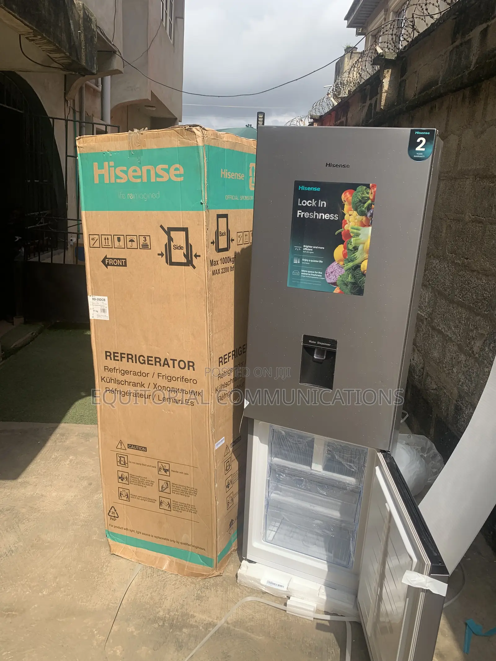 Hisense 35DCB 264L Double Door Quick Cooling Refrigerator