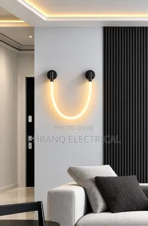 Simple Living Room Bedroom Wall Lamp Lines Silicone