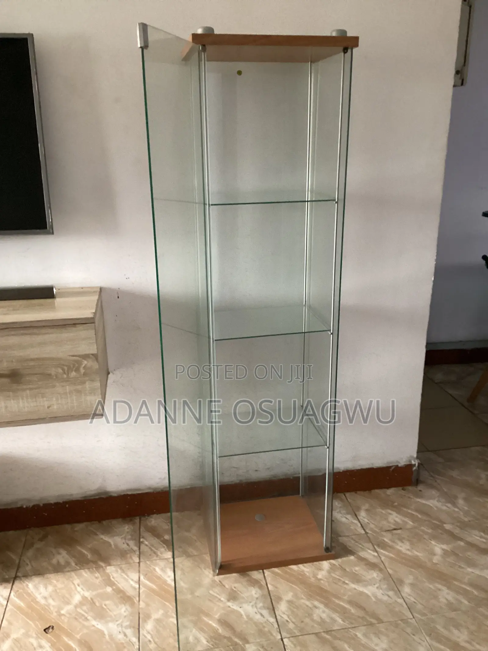 Tall Glass Display Shelf
