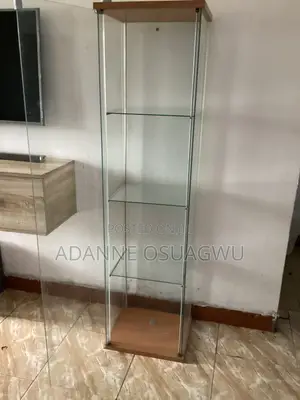 Tall Glass Display Shelf
