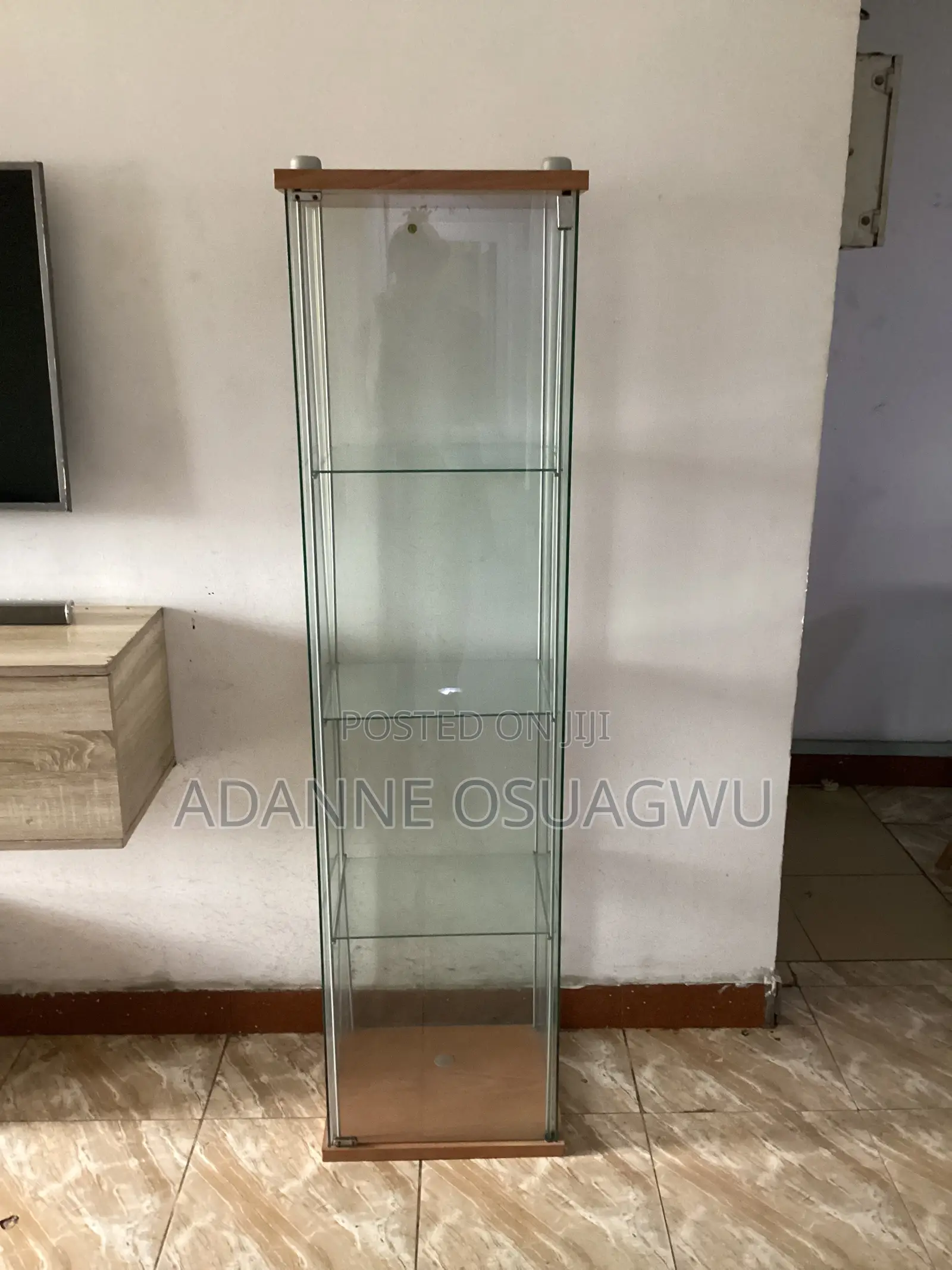 Tall Glass Display Shelf