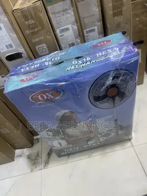 OX Hexa Battery Rechargeable Table Fan