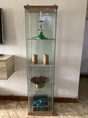 Tall Glass Display Shelf