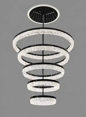 600mm (By5) Nordic Circular Pendant Creative LED Ring Chandelier