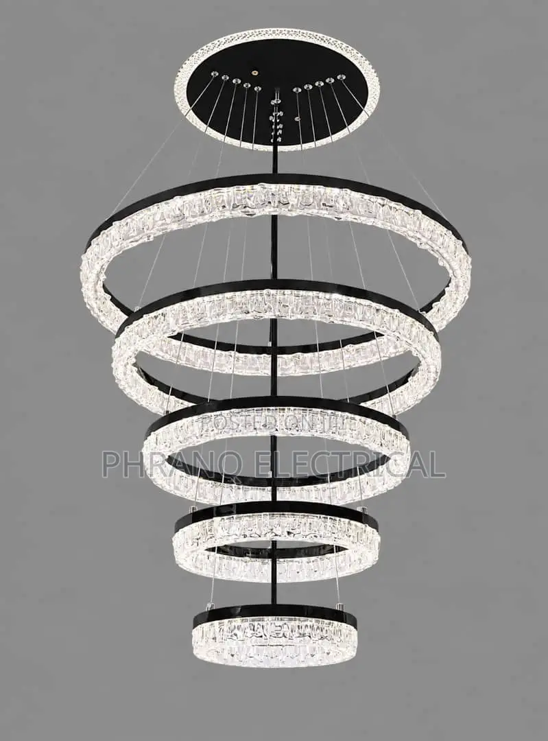 600mm (By5) Nordic Circular Pendant Creative LED Ring Chandelier
