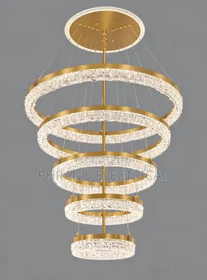 600mm (By5) Nordic Circular Pendant Creative LED Ring Chandelier