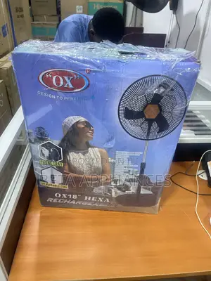 OX Hexa Strong Wind Rechargeable Fan