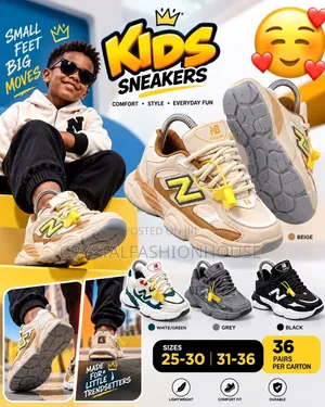 Kids Fashion Designers Sneakers Size 25 to 36
