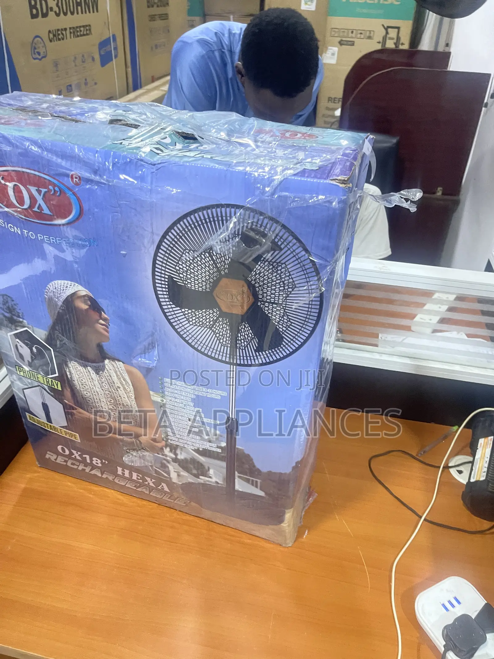 OX Hexa Multi-Purpose Rechargeable Fan